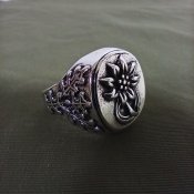 Перстень «Edelweiss-Ring» (1-я горнопехотная дивизия), реплика.