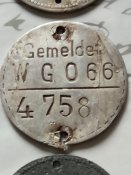 Жетони Gemeldet 3 шт.