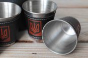 Рюмки в футляре Тризуб black