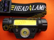 Фонарь налобный аккумуляторный BL-1898 XPE COB с  с датчиком движения