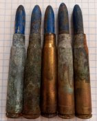 холості набої до гвинтівки маузер 5 шт.