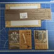 1/45 Сборная деревянная модель «наполеоновского» полевого орудия.
