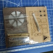 1/45 Сборная деревянная модель «наполеоновского» полевого орудия.