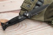 Выкидной нож Hong Li 20 cm black