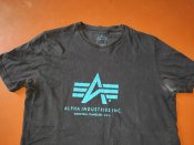 Футболка Alpha Industries Basic Logo Born 1959. Размер S