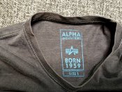 Футболка Alpha Industries Basic Logo Born 1959. Размер S