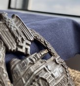 Боевой Знак Немецкого Танкиста «За Танковый Бой» в серебре (с подорванного паровоза) (в состоянии)