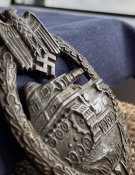 Боевой Знак Немецкого Танкиста «За Танковый Бой» в серебре (с подорванного паровоза) (в состоянии)