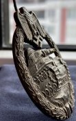 Боевой Знак Немецкого Танкиста «За Танковый Бой» в серебре (с подорванного паровоза) (в состоянии)