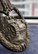 Боевой Знак Немецкого Танкиста «За Танковый Бой» в серебре (с подорванного паровоза) (в состоянии)