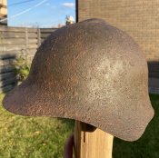 Ранняя Каска РККА- СШ-36 Ханхинголка в родном боевом окрасе) (в состоянии))