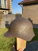 Ранняя Каска РККА- СШ-36 Ханхинголка в родном боевом окрасе) (в состоянии))