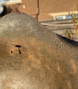 Ранняя Каска РККА- СШ-36 Ханхинголка в родном боевом окрасе) (в состоянии))