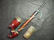 Курительная трубка "Bruyere garantie", зажигалка немецкого солдата.