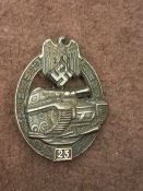 Знак танковая атака " 25"