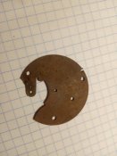 Деталь часов с немецких позиций.