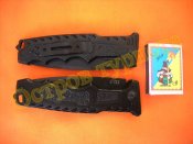 Нож складной Dark Operation с клипсой и отверстием для темляка