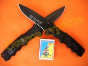 Нож складной Dark Operation с клипсой и отверстием для темляка