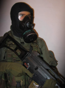 Противогаз армейский МР-5 в сумке-чехле (чёрный).Польша.Оригинал. (1 шт.)