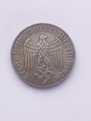 Медаль За выслугу 12 лет в вермахте Вооруженные силы Германия Третий Рейх Копия посеребрение