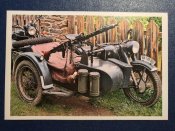 Мотоцикл вермахта BMW с коляской и пулемётом.