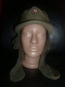 Шапка зимняя олива Bundesheer (Австрия). Ушанка-австрийка р.56 (лот №4)
