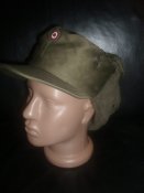 Шапка зимняя олива Bundesheer (Австрия). Ушанка-австрийка р.56 (лот №4)