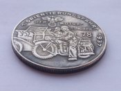 Медаль по ориентированию на моторизированных средствах 1937 год Третий Рейх копия посеребрение