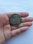 Медаль по ориентированию на моторизированных средствах 1937 год Третий Рейх копия посеребрение