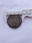 Медаль по ориентированию на моторизированных средствах 1937 год Третий Рейх копия посеребрение