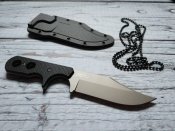 Нож с фиксированным клинком от компании Cold Steel. Модель Mini Tac Bowie (49HCF). Оригинал