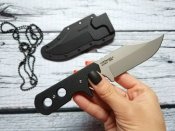 Нож с фиксированным клинком от компании Cold Steel. Модель Mini Tac Bowie (49HCF). Оригинал