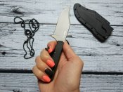 Нож с фиксированным клинком от компании Cold Steel. Модель Mini Tac Bowie (49HCF). Оригинал