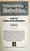 Книга "Отчеты официальной комиссии по уголовным делам",1938г.Рейх