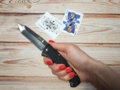 Складной нож от компании SOG. Модель Traction Tanto (TD1012CP). Оригинал