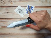 Складной нож от компании SOG. Модель Traction Tanto (TD1012CP). Оригинал