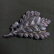 Кокарда-знак «дубовые листья» (WH егерские дивизии) на кепи, реплика.