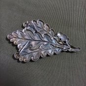 Кокарда-знак «дубовые листья» (WH егерские дивизии) на кепи, реплика.
