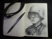 Вещи солдата Вермахта (скетчбук, карандаш, фото, письмо)