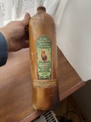Большая керамическая бутылка, минералка/ликер