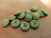 Пуговицы полевые времён ВОВ, 22 мм, 30 шт