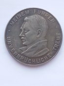 Медаль Адольф Гитлер Зимняя помощь Гау Франкония Германия Третий Рейх Копия посеребрение