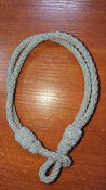 Серебряный офицерский шнур на фуражку