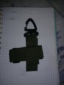 Тактический подвес для перчаток, олива (1 шт.)