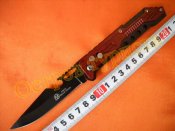 Нож выкидной 309A с открывалкой клипсой