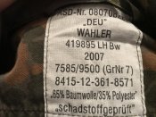 Китель ВС Германии, Flecktarn, GR 7 - новый товар