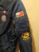 Бомбер с нашивками, МА-1. Подростковый, женский