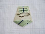 Колодка из алюминия, однослойная с лентой к медали Партизану Отечественной войны 2 ст