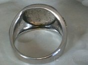 Крест и корона - кольцо разм.20