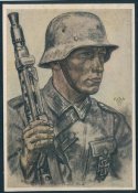 Пулеметчик с пулемётом Mg42.